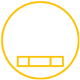 Icon mit einer Mauerreihen in einem Kreis